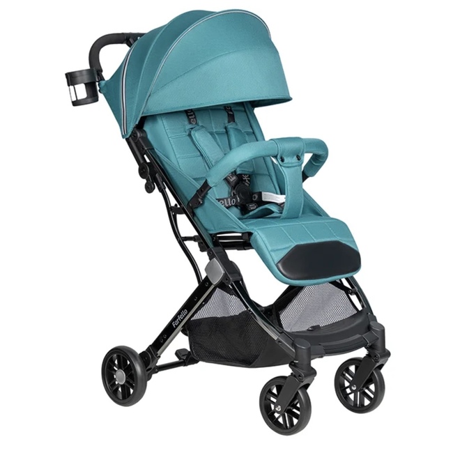 Коляска прогулочная Farfello Comfy Go Comfort Chrome Aqua Black